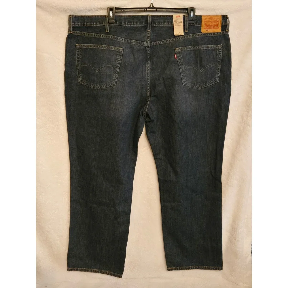Levis 559 Mens 52×32 Relaxed Straight Jeans  Big & Tall Dark Wash 01559-2765